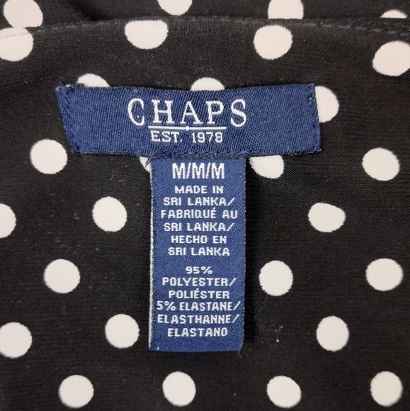 Chaps Polka Dot Dress - Picture 5 of 8